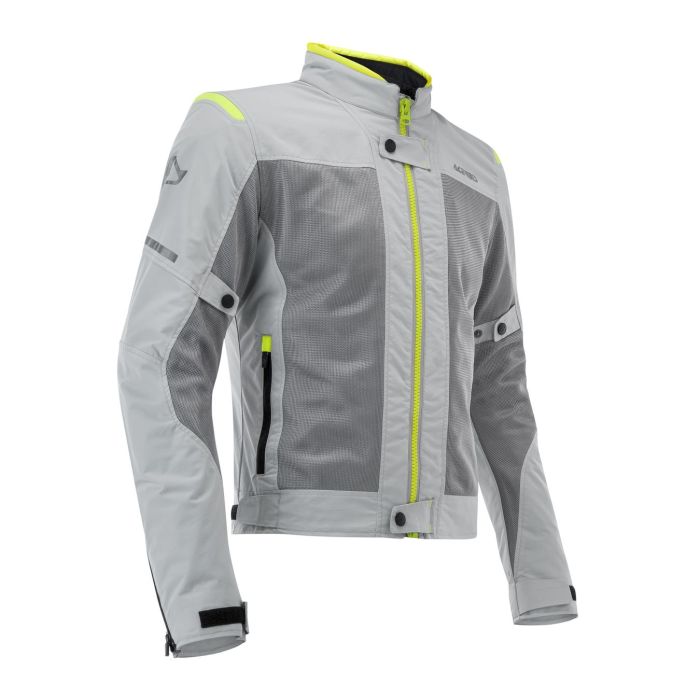 Acerbis Ramsey Vented Lady tiene una chaqueta perforada. Gris/amarillo