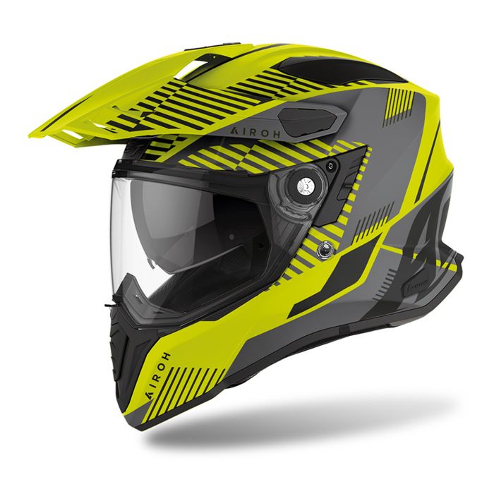 Casco Full Face On-off Airoh Commander Boost Amarillo Mate