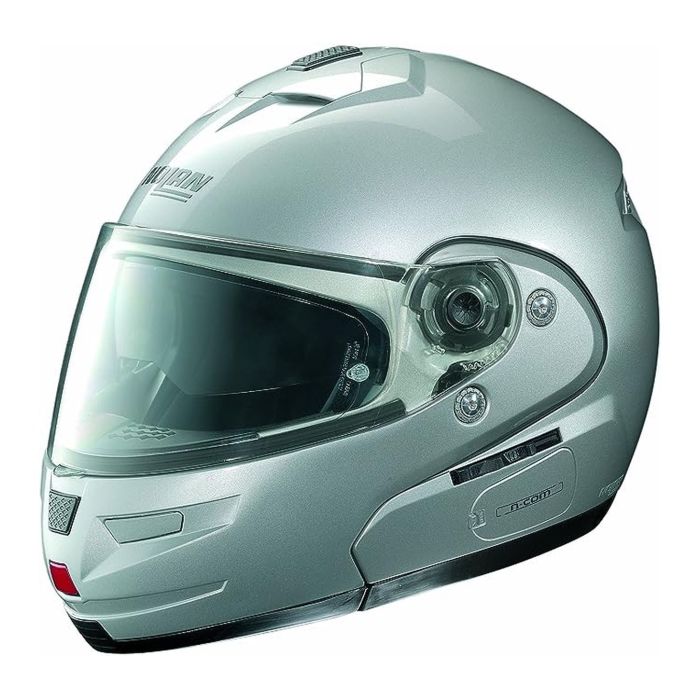 Casco Modulare Nolan N103 Classic N-com Argento Metal