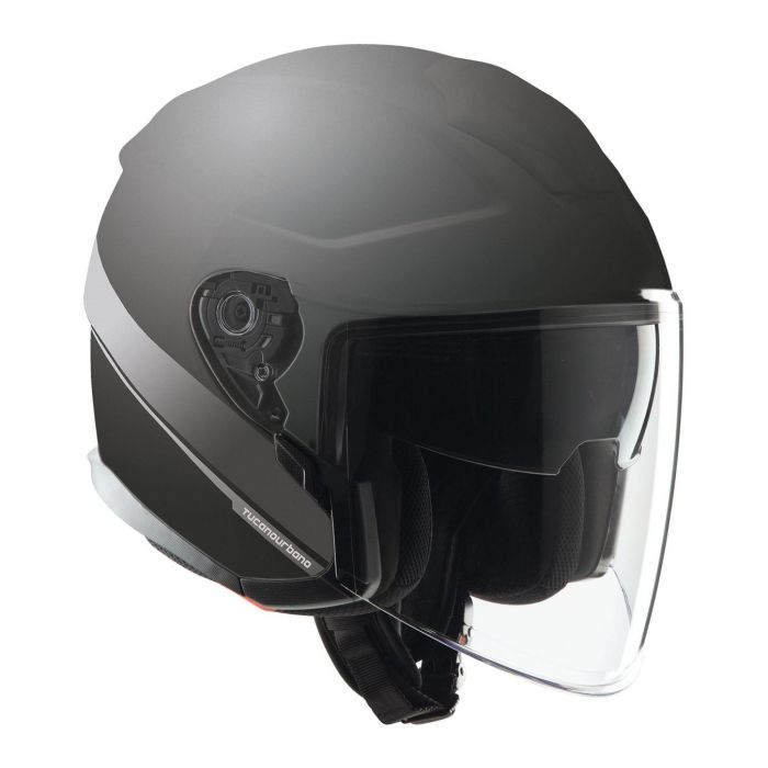 Casco Tucano Urbano El Max Nero Graphic–a Opaco