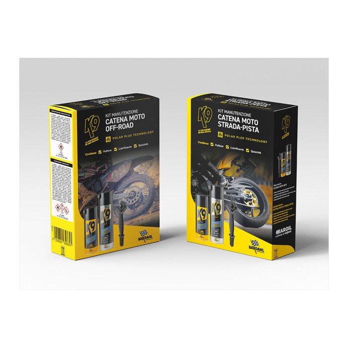 Kit Manutenzione Catena Moto Strada Bardahl K9