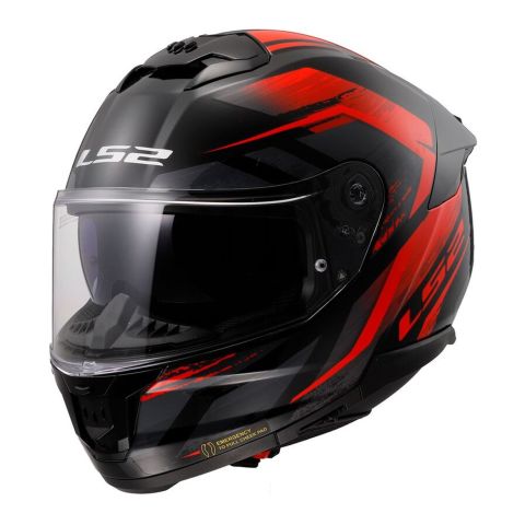 Casco Ls2 Ff808 Stream II Fury Black Red