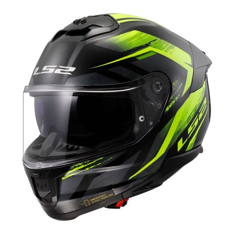 Casco Ls2 Ff808 Stream II Fury Black H-v Yellow