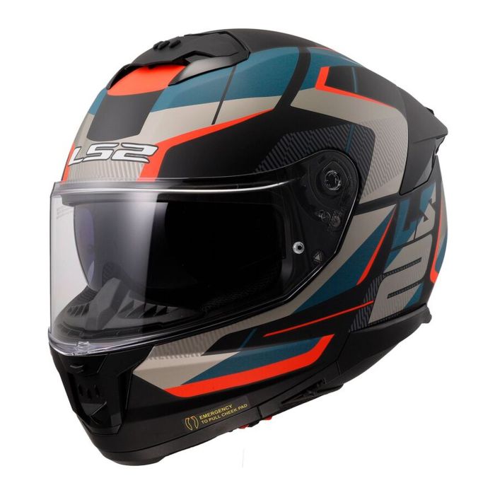 Casco Ls2 Ff808 Stream Ii Road M.black Blue