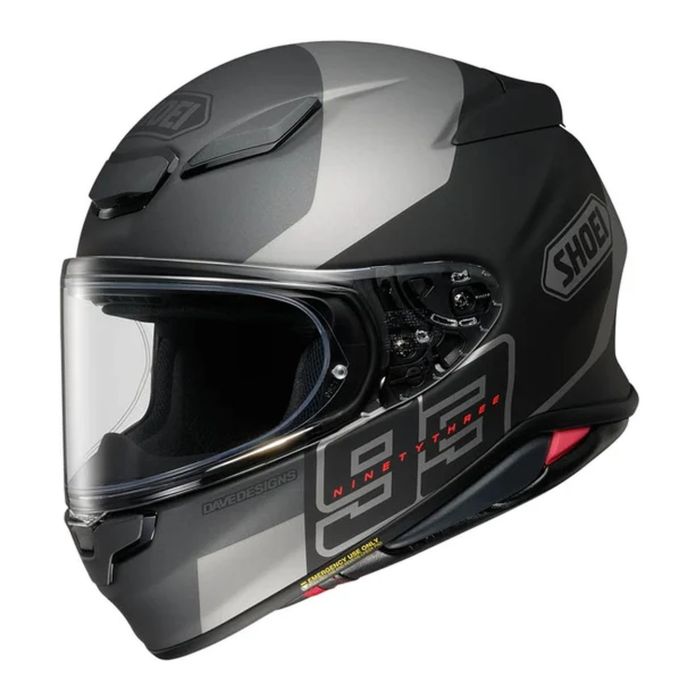 Casco Shoei Nxr2 Mm93 Collection Rush Tc5 Rosso Grigio