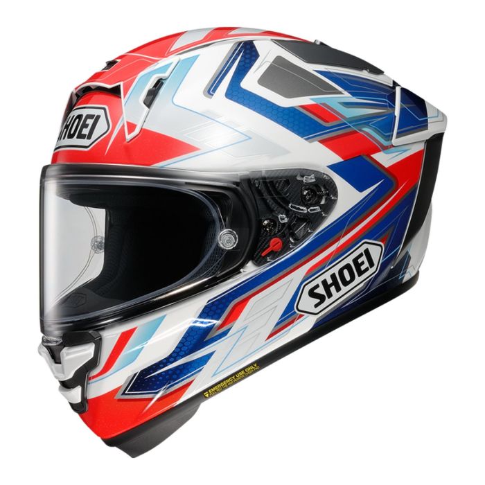 Casco Shoei X-spr Pro Escalate Tc10 Rosso Bianco Bl