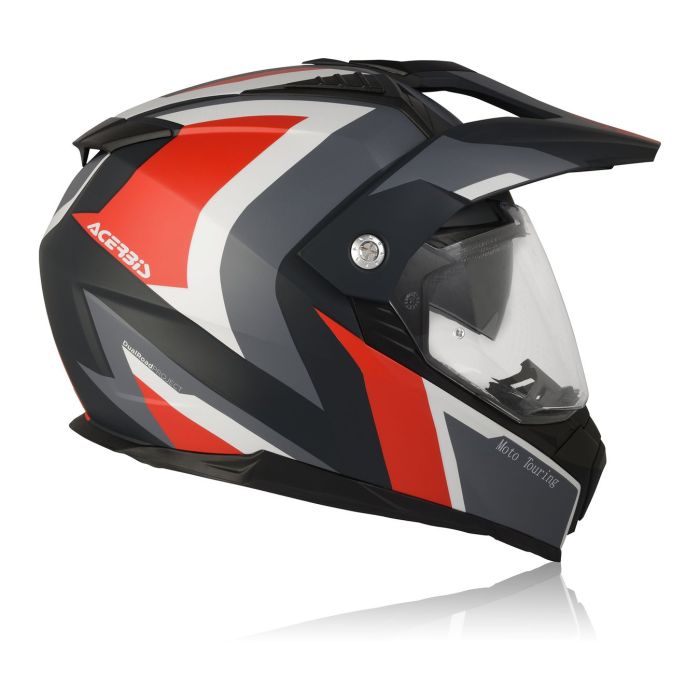 Casco Flip Fs-606 Acerbis Grigio/rosso