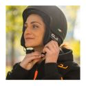 Casco Oj Foglia Matt Black/fucsia