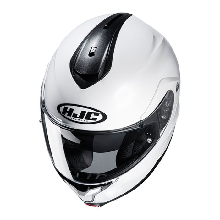 Casco Modulare Hjc C91n Solid Pearl White