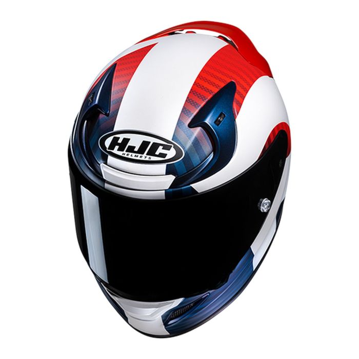 Casco Integrale Hjc Rpha12 Ottin White Blue Red