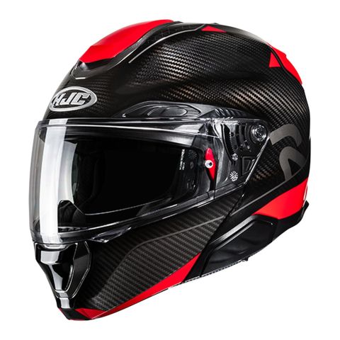 Casco Hjc Rpha91 Carbon Noela Red