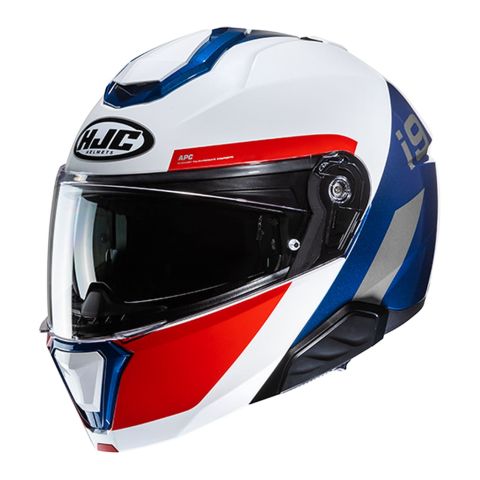 Casco Modulare Hjc I91 Bina White Blue Red