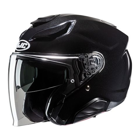 Casco Jet Hjc F31 Solid Metal Black