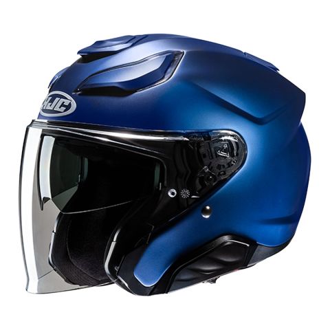 Casco Jet Hjc F31 Solid Semi Flat Metal Blue