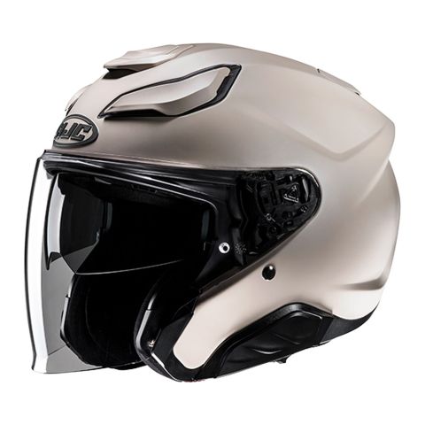 Casco Jet Hjc F31 Solid Semi Flat Sand Beige