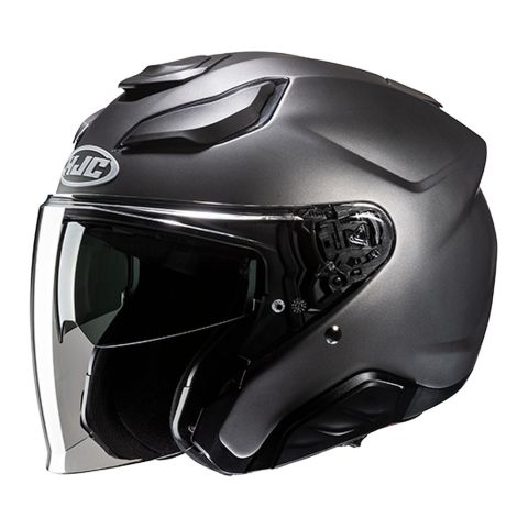 Casco Jet Hjc F31 Solid Semi Flat Titanium