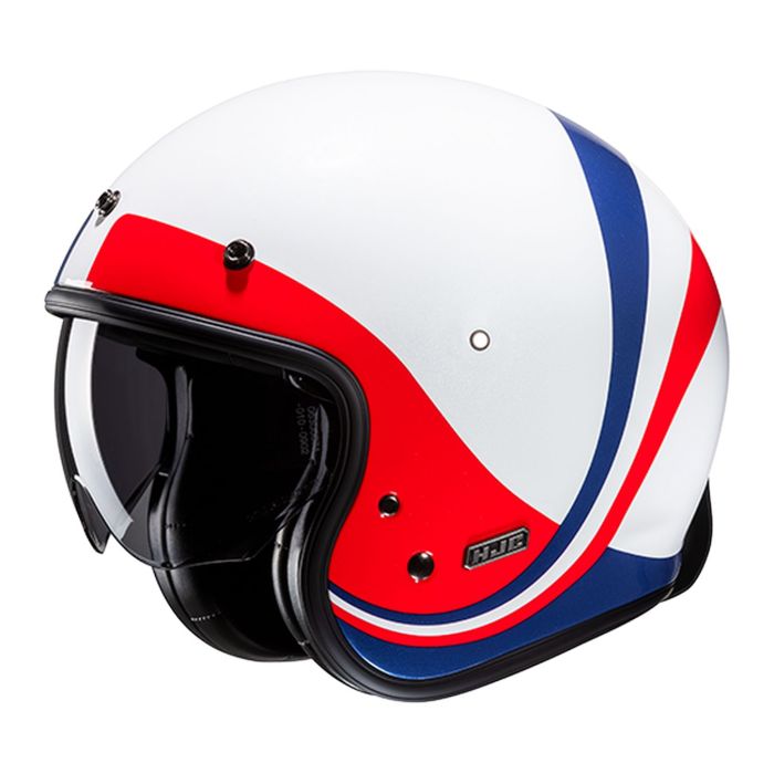 Casco Jet Hjc V31 Emgo White Blue Red