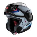 Casco Nolan N90-3 06 Lighthouse N-com Zephyr White Blue