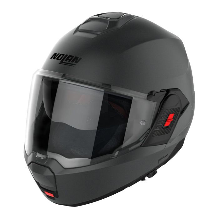 Casco Nolan N120-1 Classic N-com Flat Vulcan Grey