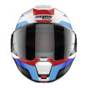 Casco Nolan N120-1 Subway N-com Metal White Blue Red