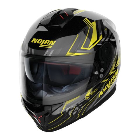 Casco Nolan N80-8 Turbolence N-com Glossy Black Yellow