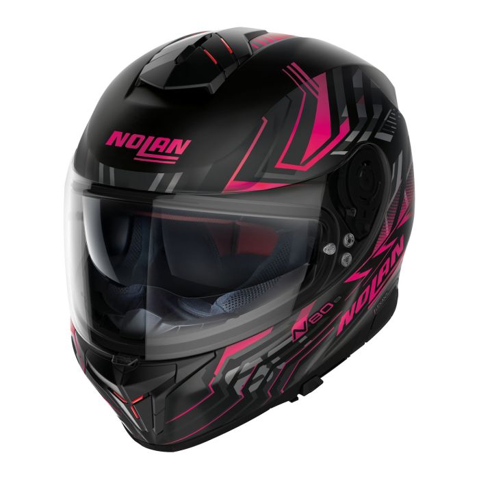 Casco Nolan N80-8 Turbolence N-com Flat Black Pink