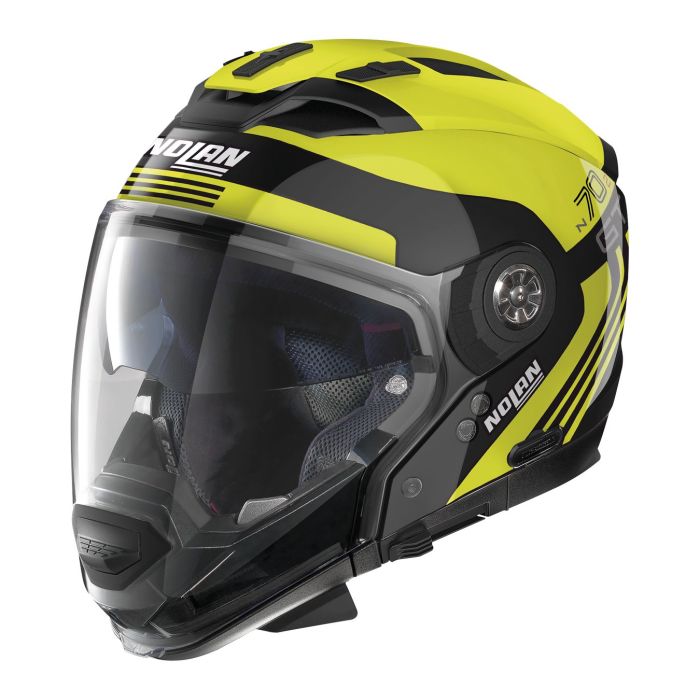 Casco Nolan N70-2 Gt 06 Pack N-com Glossy Black Yellow