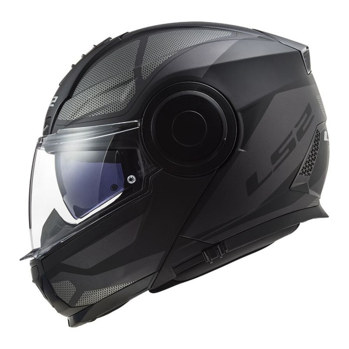 Modularer Helm Ls2 ff902 Zielfernrohr Achse Schwarz Titan