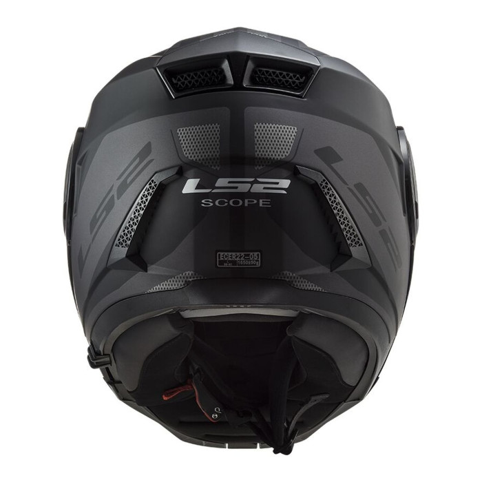 Modularer Helm Ls2 ff902 Zielfernrohr Achse Schwarz Titan