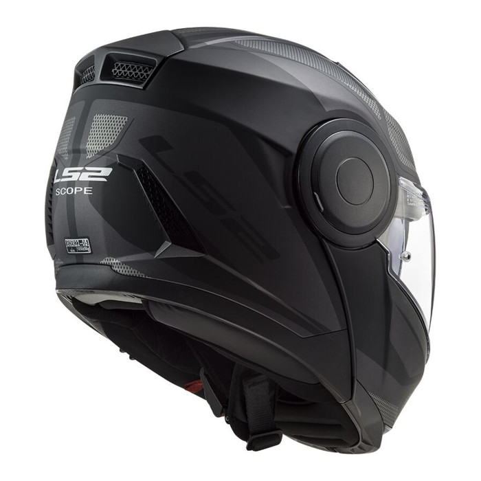 Modularer Helm Ls2 ff902 Zielfernrohr Achse Schwarz Titan