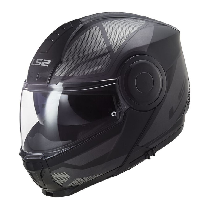 Modularer Helm Ls2 ff902 Zielfernrohr Achse Schwarz Titan