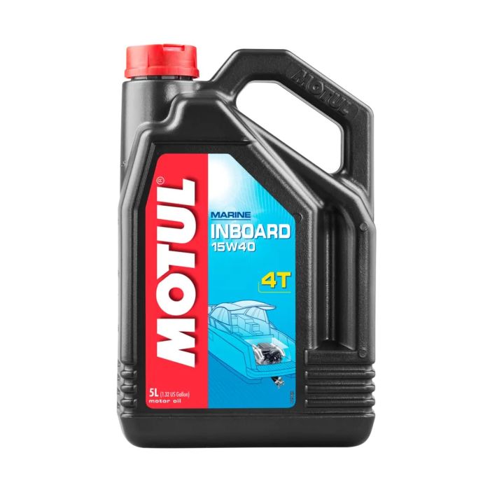 Motul Inboard 4t 15w-40 Olio Motore Nautico 4t 5 Lt.