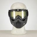 Kampfbrille für offene Helme transparent