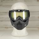 Kampfbrille für offene Helme transparent