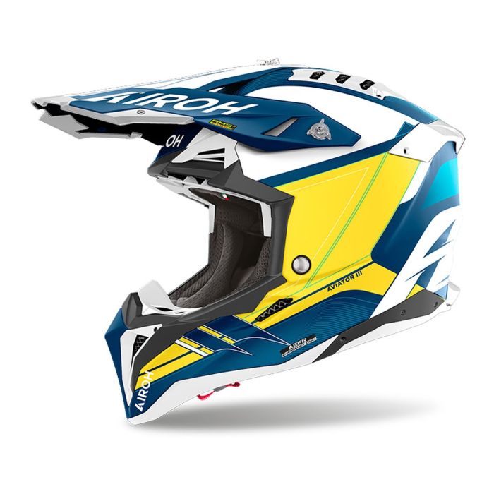 Casco Airoh Aviator 3 Saber 06 Blue Matt