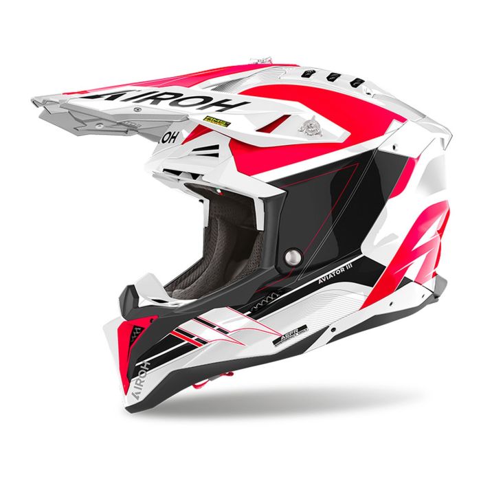 Casco Airoh Aviator 3 Saber 06 Red Gloss