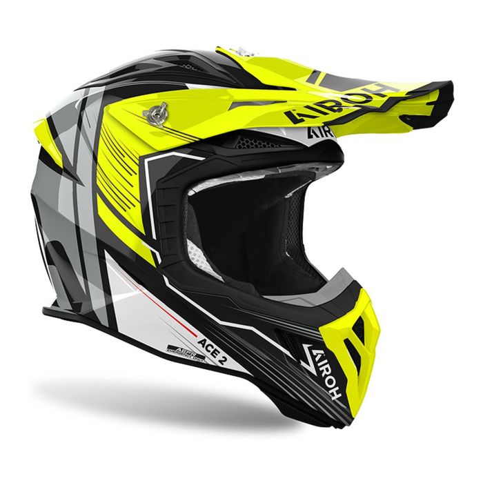 Casco Airoh Aviator Ace 2 Engine 06 Yellow Gloss