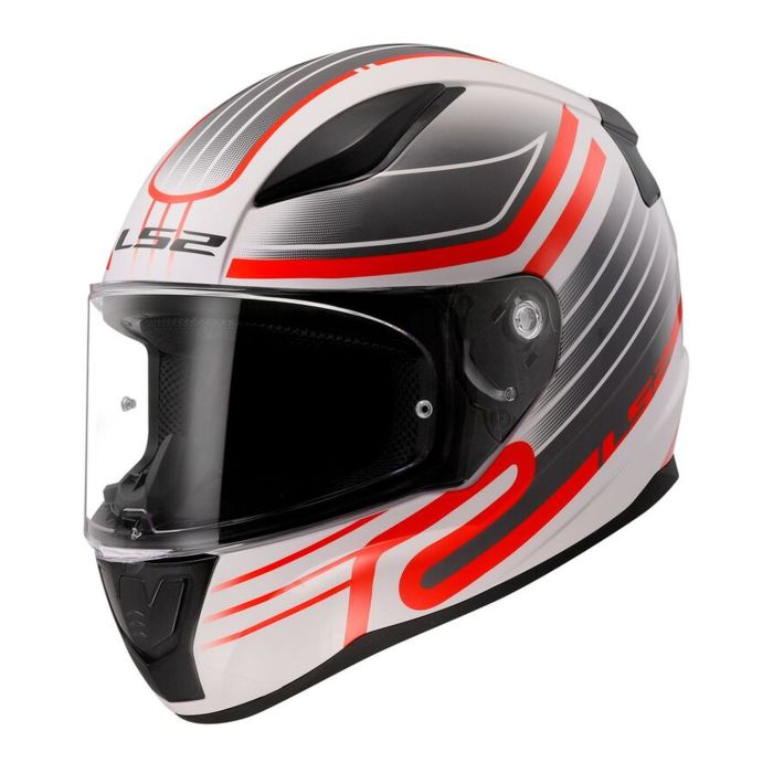 Casco Ls2 Ff353 Rapid Ii Circuit 06 White / Red