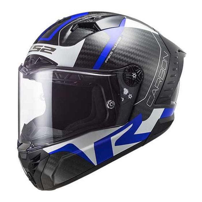 Casco Ls2 Ff805 Thunder C Racing1 06 Blue / White