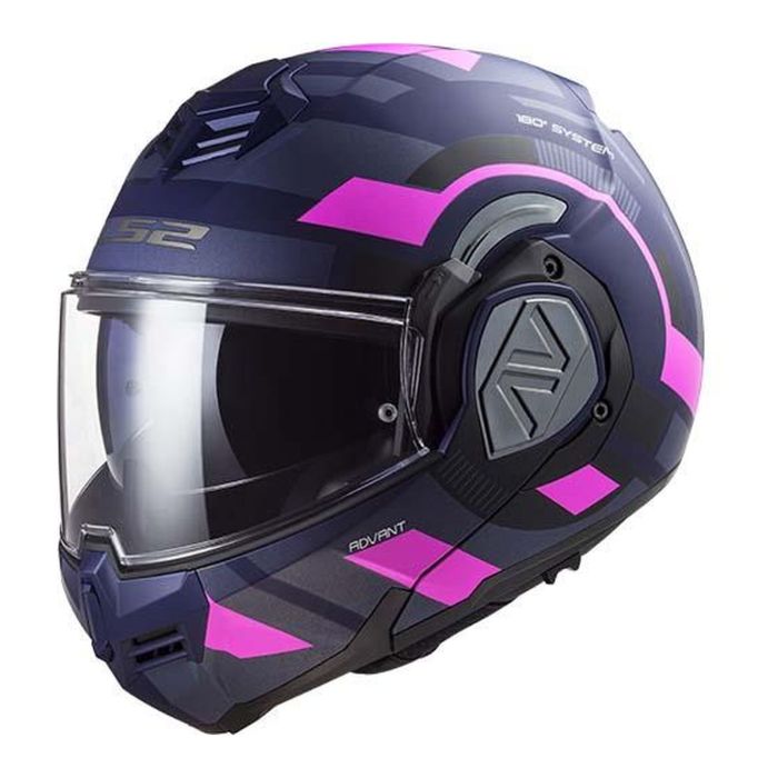 Casco Ls2 Ff906 Advant Velum 06 Matt Blue / Fluo / P