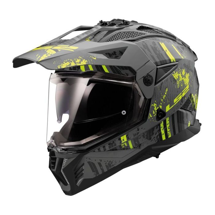 Casco Ls2 Mx702 Pioneer Ii Crazy 06 Matt Black / H-v / Y