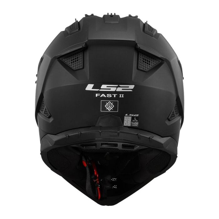 Casco Ls2 Mx708 Fast Ii Solid 06 Matt Black