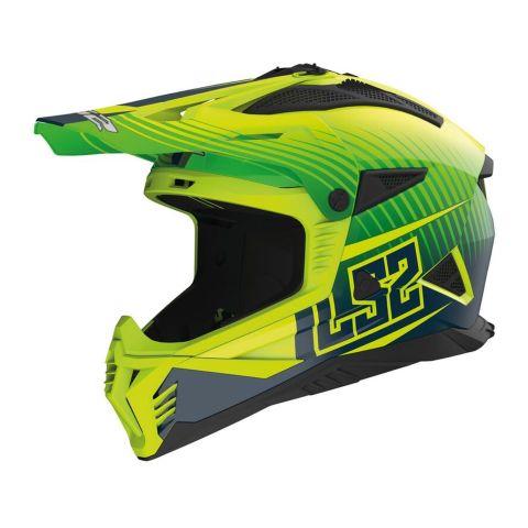 Casco Ls2 Mx708 Fast Ii Duck 06 Matt H-v / Green / H