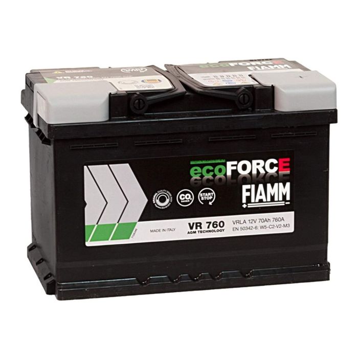 Batteria Fiamm 70 Ah. Ecoforce Agm Vr760