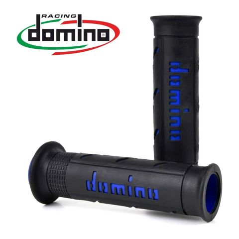 Manopole Domino A250 Stradali 120mm Nero Blu Softroad