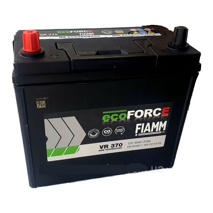 Batteria Fiamm 45 Ah. Ecoforce Agm Vr370
