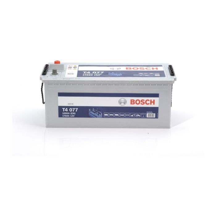 Batteria Bosch T4 077 12 V. 170 Ah. 1000 A