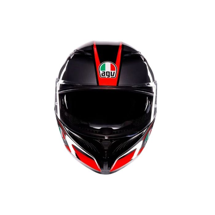 Casco Agv K3 E2206 Striga Black/grey/red