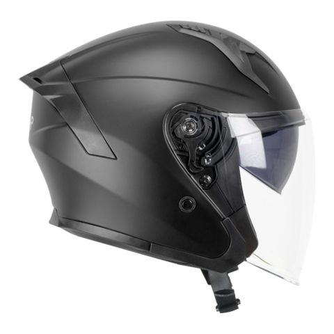 Casco Jet Ska-p Jedi Mono Nero Opaco