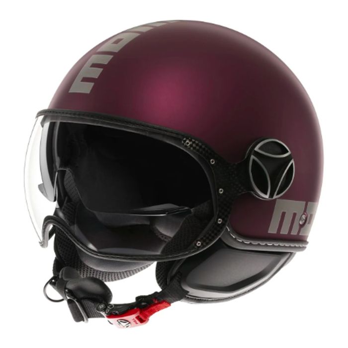 Casco Momo Fgtr Evo E2206 Mono Matt Amarena/silver